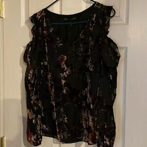 White House Black Market Floral Blouse